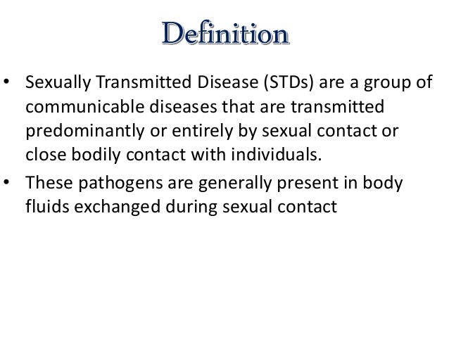 Sexually Transmitted Diseases Stds 