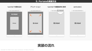 新しいHTML<portal>を利用した画面遷移設計 〜PayPayモールとYahoo!ニュースの事例を添えて〜 #devsumi