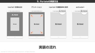 新しいHTML<portal>を利用した画面遷移設計 〜PayPayモールとYahoo!ニュースの事例を添えて〜 #devsumi