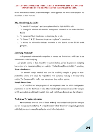 Emotional Intelligence & WORK-LIFE BALANCE (WBL) OF EMPLOYEES | PDF