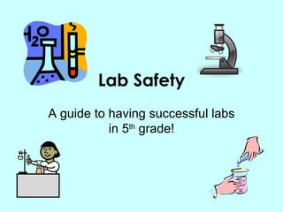 Lab Safety A guide to having successful labs in 5 th  grade! 