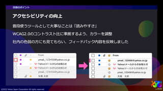 PC版Yahoo!メールリニューアル ~サービスのUI/UX統合と改善プロセス~ #yjtc