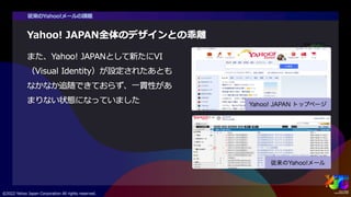 PC版Yahoo!メールリニューアル ~サービスのUI/UX統合と改善プロセス~ #yjtc