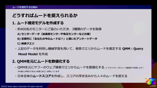 ビッグデータから人々のムードを捉える #yjtc
