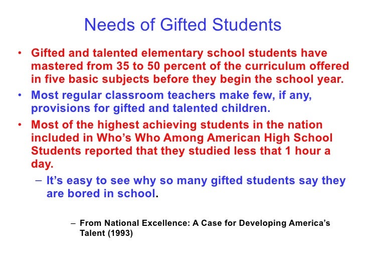 gifted and talented students