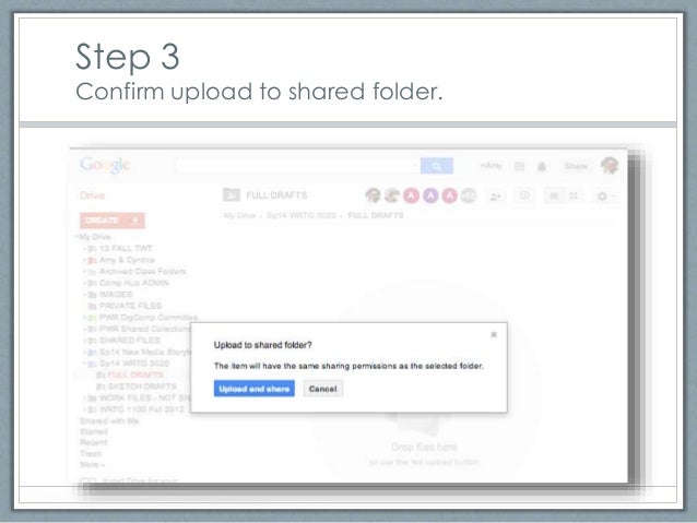 how to upload files to shared google drive