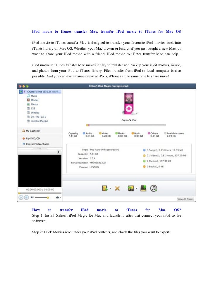 Ipod To Itunes Transfer Free Mac Ipod To Itunes Transfer Free Mac