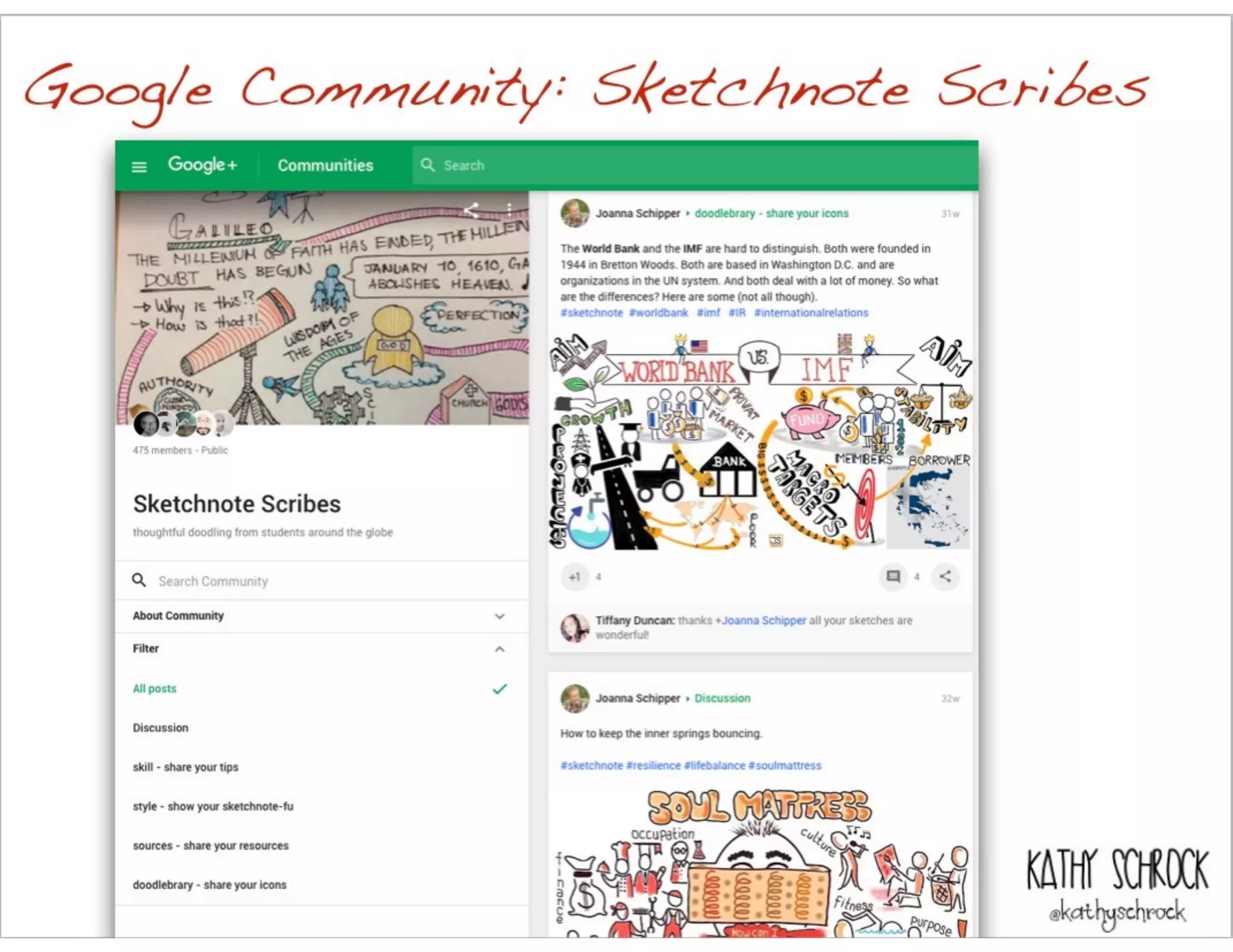 Google Community: Sketchnote Scribes
 