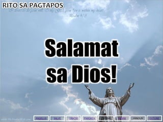 Salamat
sa Dios!
ANGELUS ANNOUNORATIOSALVE PAROKYA ORDINA BANNS OUTLINE
 