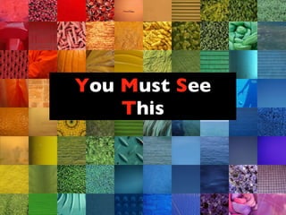 Y ou  M ust  S ee  T his 