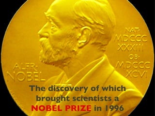 The discovery of which brought scientists a  NOBEL   PRIZE  in 1996 