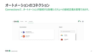 25
オートメーションのコネクション
Connectionsで、オートメーションが接続する各種システムへの接続定義を管理できます。
 