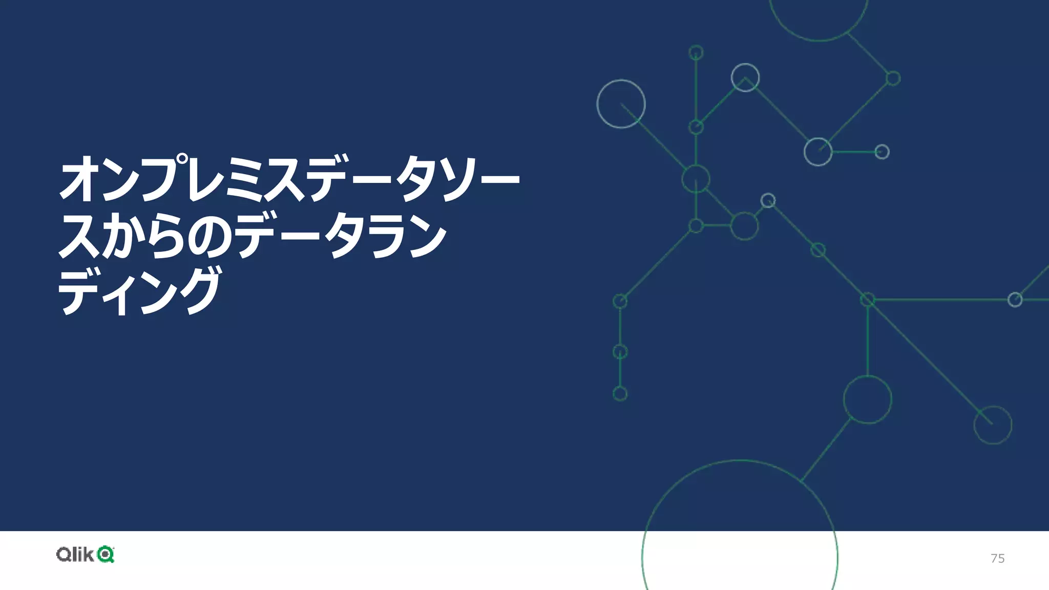 75
オンプレミスデータソー
スからのデータラン
ディング
 
