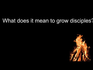 What does it mean to grow disciples?
 