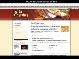 www.VitalChurchesInstitute.com
 