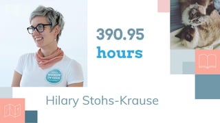 Hilary Stohs-Krause
390.95
hours
 