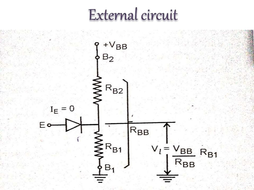 Uni junction transistor and a relaxation oscillator