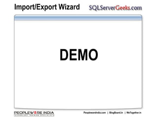 Import/Export WizardDEMO