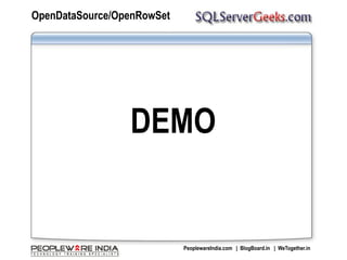 OpenDataSource/OpenRowSetDEMO