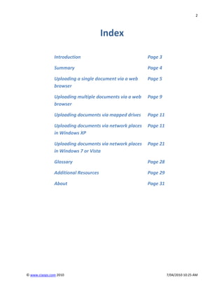 Single Point Document Uploading Documents To Share Point Document Library | PDF