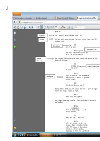 Script Conventions Layout Script Conventions | DOCX