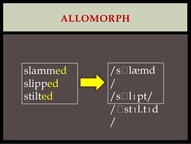 Intro. to Linguistics_9 Morphology