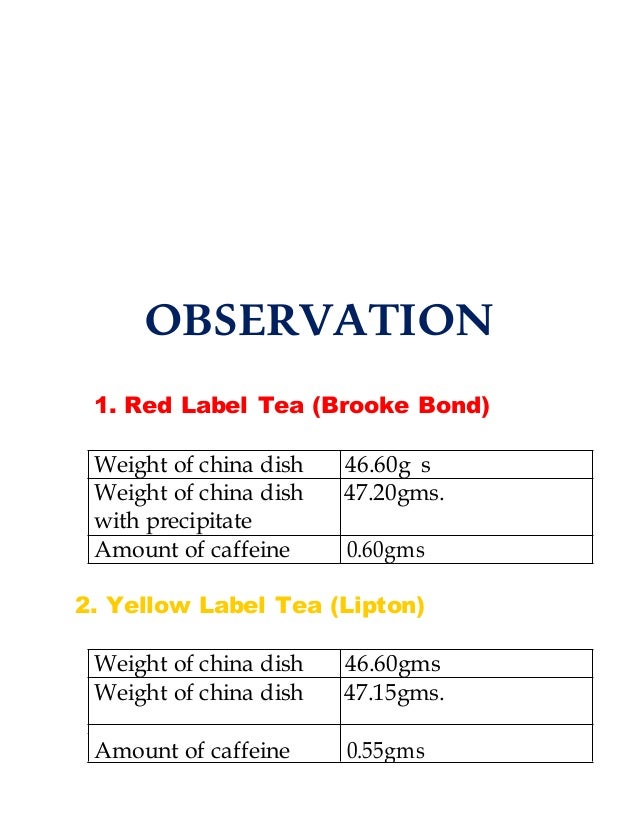 It is an image of Modest Caffeine in Red Label Tea It's just a picture of Modest Caffeine in Red Label Tea