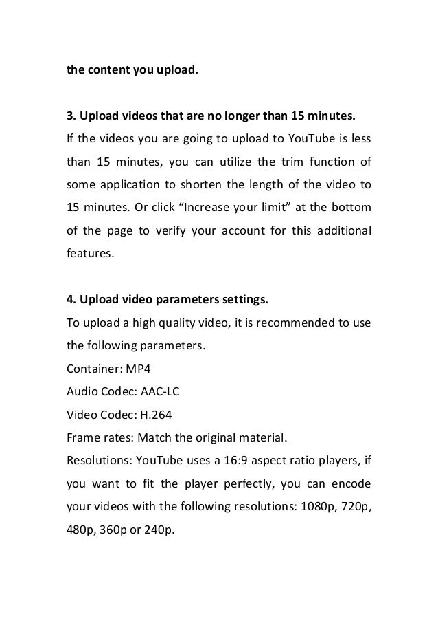 how to upload mts to youtube what format should i use for youtube