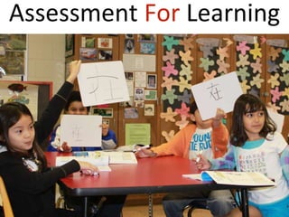 Assessment For Learning
 
