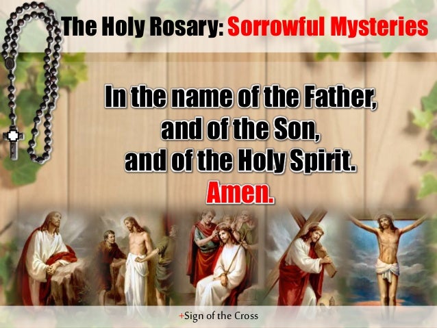 Sorrowful Mystery Rosary Guide Powerpoint Presentation Slides
