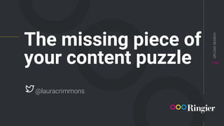 UPLOADSEARCH
The missing piece of
your content puzzle
@lauracrimmons
 