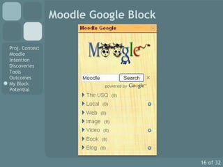 Moodle Google Block 