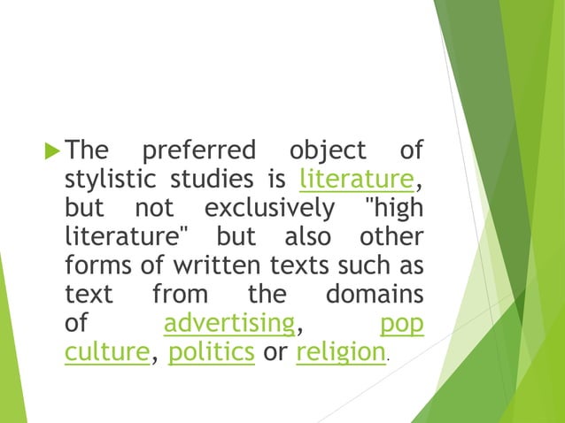 Intro. to Stylistics | PPTX | Poetry | Books and Literature