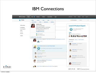 IBM Connections




                               資料來源： IBM Connections
12年8月1日星期三
 