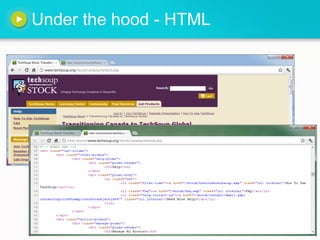 Under the hood - HTML
 