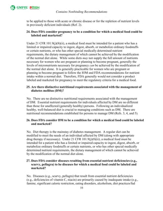 Guidance for Industry: Frequently Asked Questions About Medical Foods ...