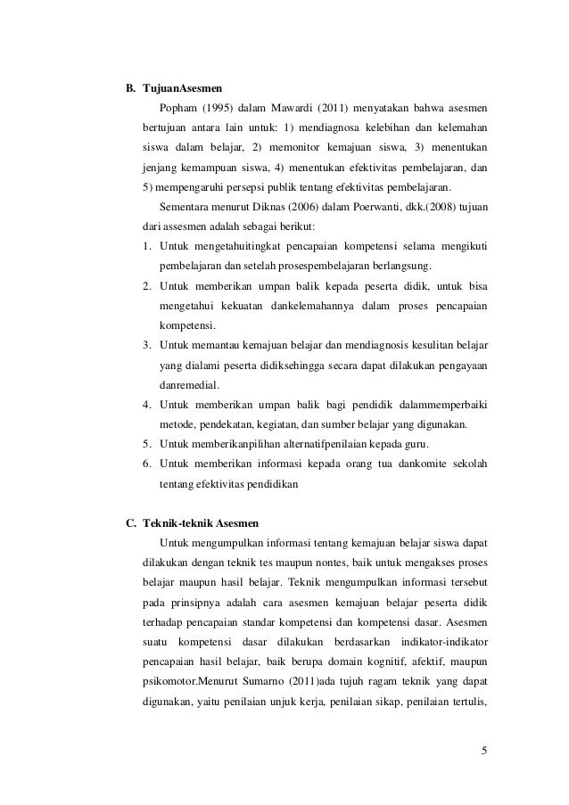 Teknik Assesmen