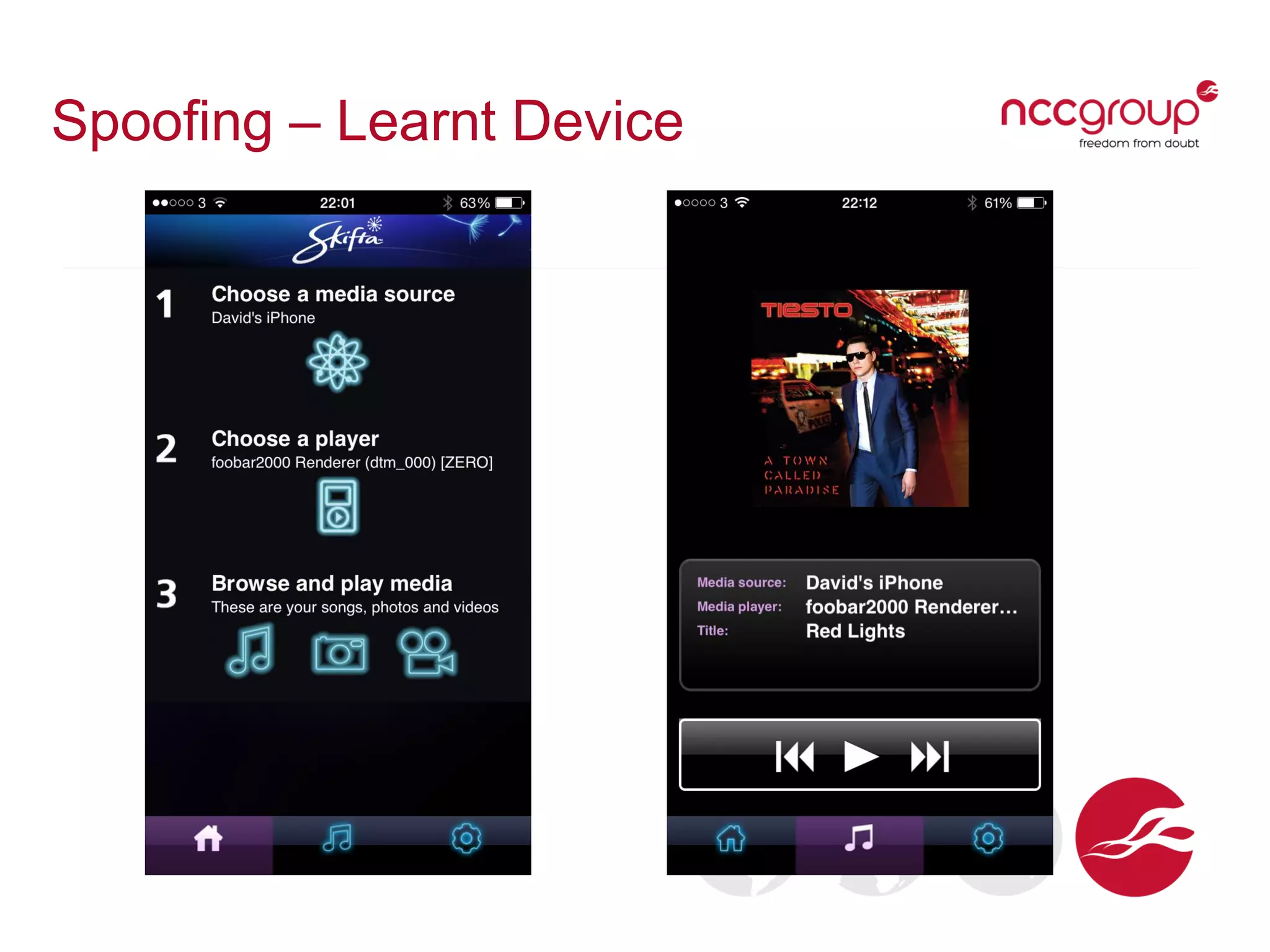 Spoofing – Learnt Device
 