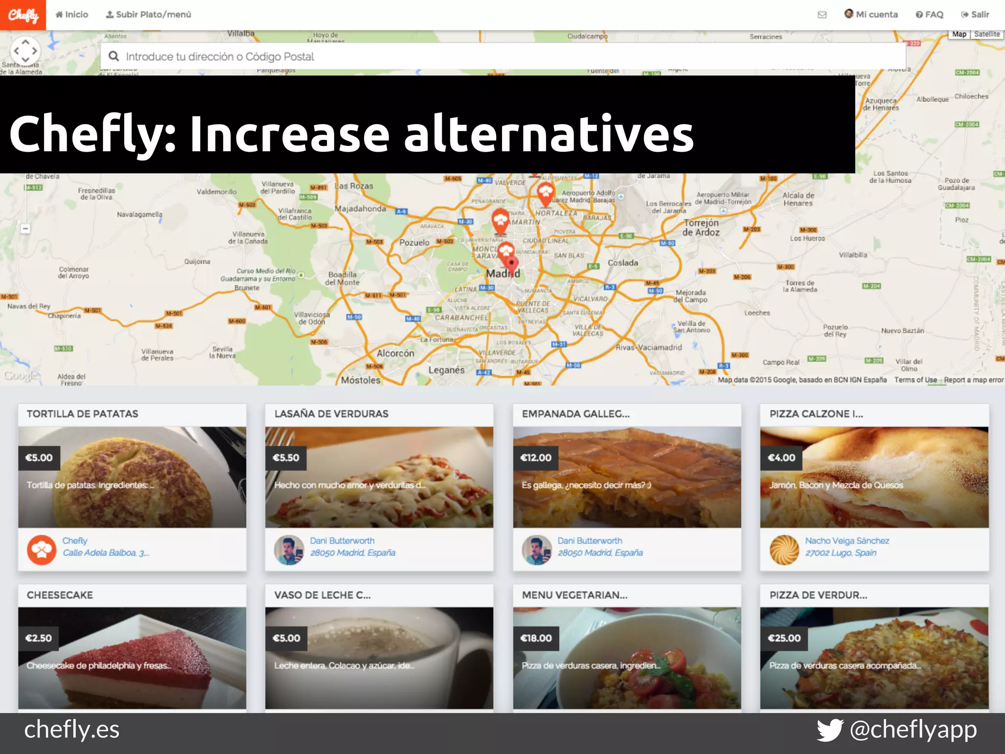 chefly.es @cheflyapp
Chefly: Increase alternatives
 