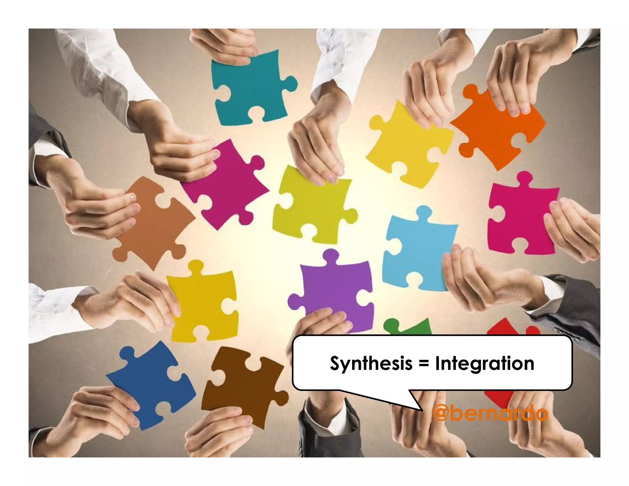 Synthesis = Integration
@bernardo
 