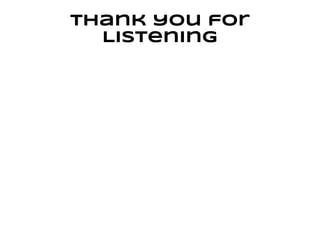 Thank you for
  Listening
 