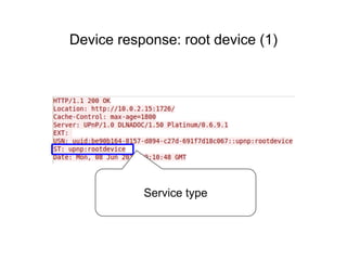 Service type
Device response: root device (1)
 