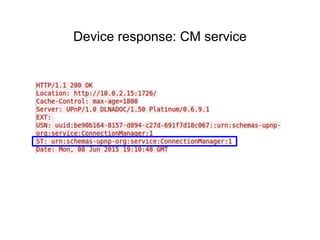Device response: CM service
 