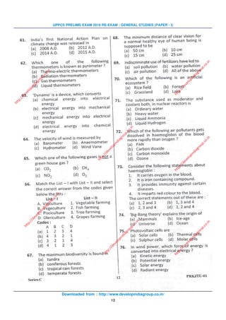 Downloaded from : http://www.developindiagroup.co.in/
12
UPPCS PRELIMS EXAM 2016 RE-EXAM : GENERAL STUDIES (PAPER - I)
http://developindiagroup.co.in
http://developindiagroup.co.in
http://developindiagroup.co.in
http://developindiagroup.co.in
http://developindiagroup.co.in
http://developindiagroup.co.in
http://developindiagroup.co.in
 