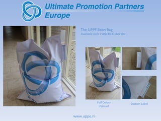 www.uppe.nl Custom Label Full Colour Printed The UPPE Bean Bag  Available sizes 100x140 & 140x180  