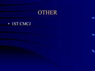 OTHER 1ST CMCJ