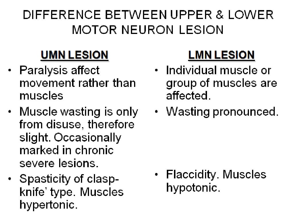 Upper and lower motor neuron lesions by DR.IFRA