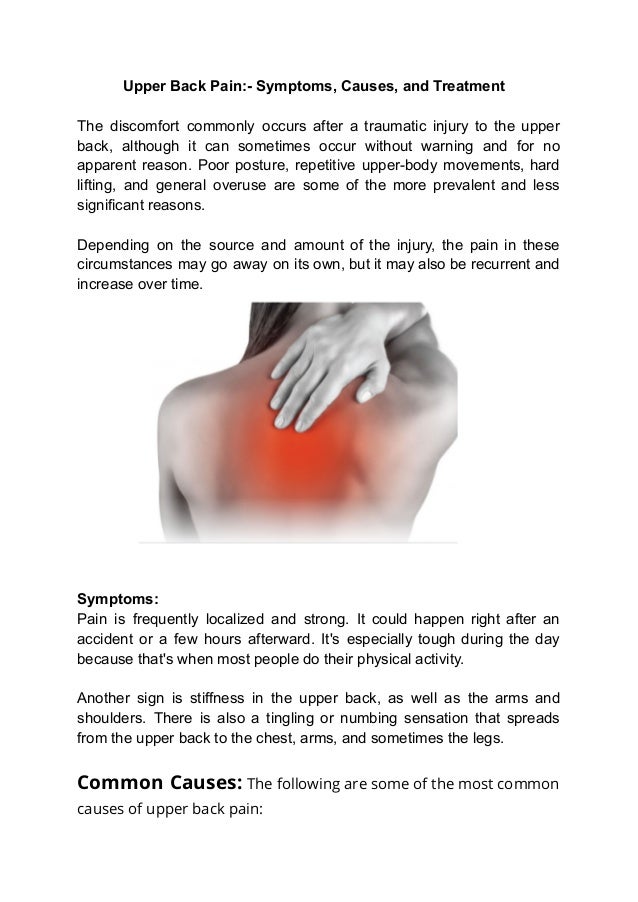 Random Upper Back Pain Upper Back Pain Symptoms , Upper Back Pain Treatment, Symptoms & Causes ...