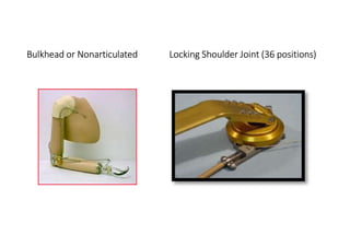 Bulkhead or Nonarticulated Locking Shoulder Joint (36 positions)
 