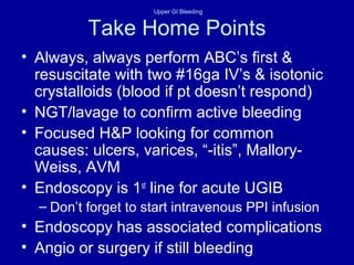 Upper gi bleeding | PPT